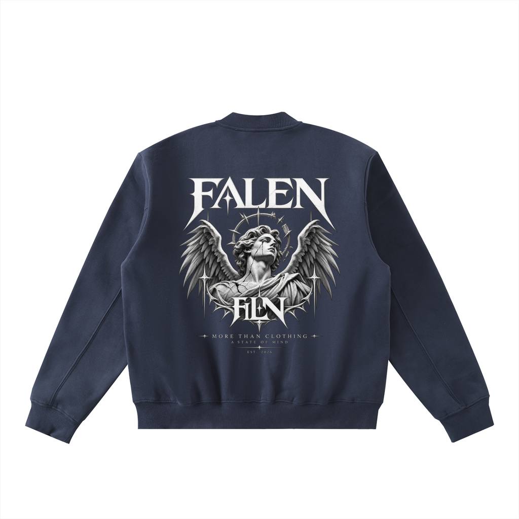 Falen Essential Zip-Up Fleeced Varsity Jacket