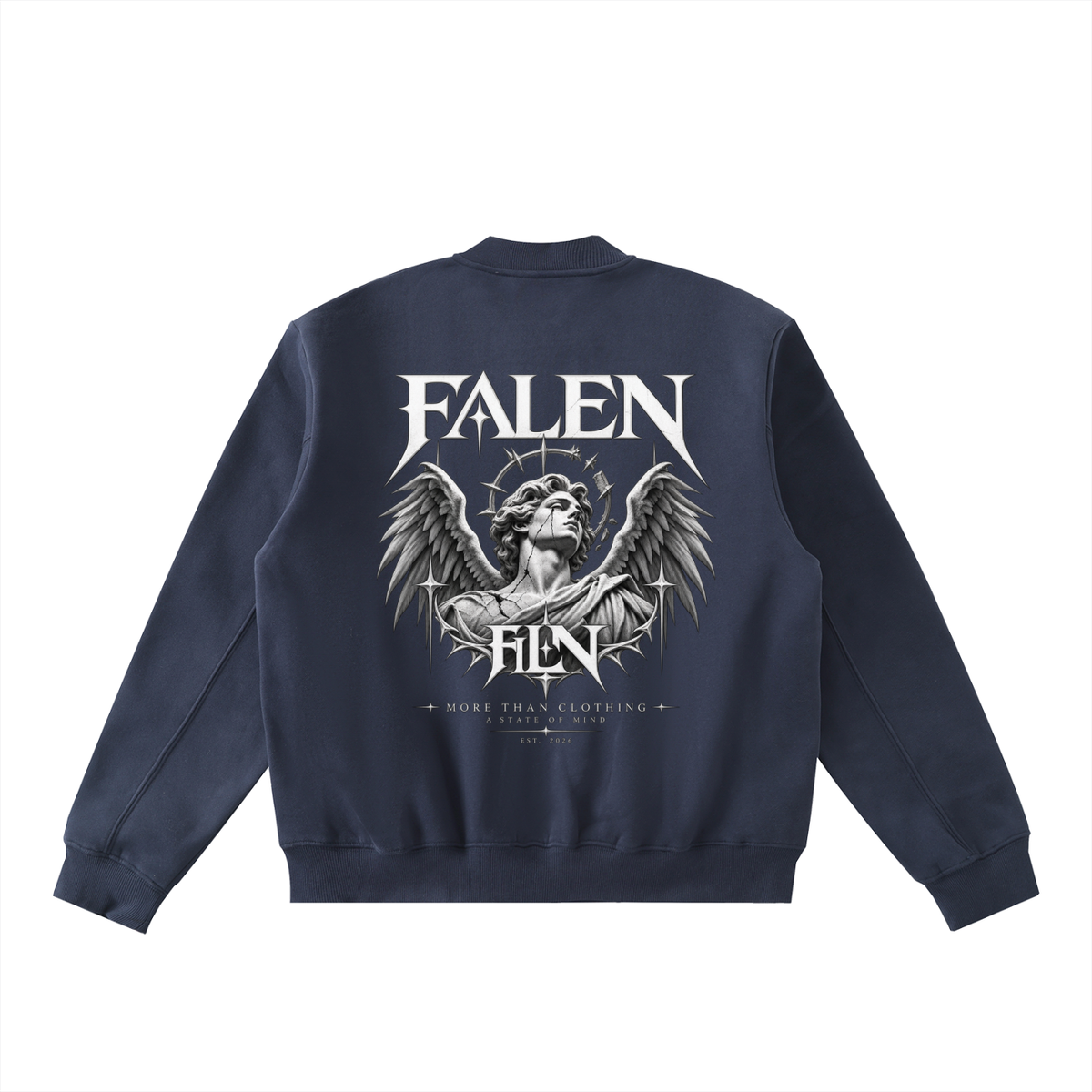 Falen Essential Zip-Up Fleeced Varsity Jacket