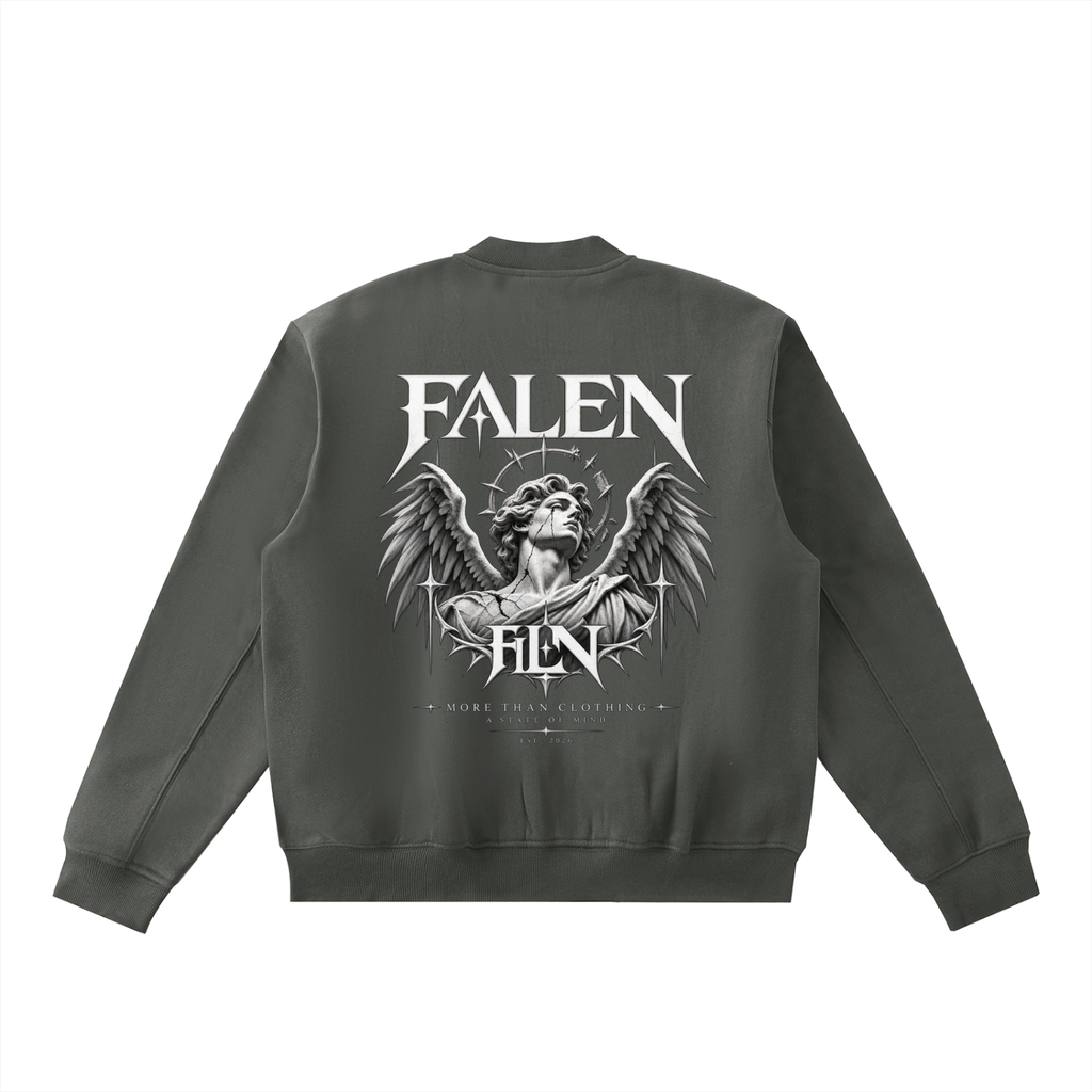 Falen Essential Zip-Up Fleeced Varsity Jacket