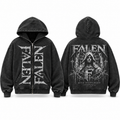 Falen Unisex Snow Wash Full Zip Hoodie