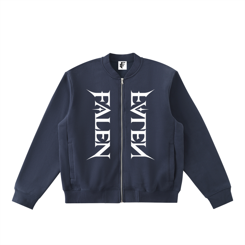 Falen Essential Zip-Up Fleeced Varsity Jacket