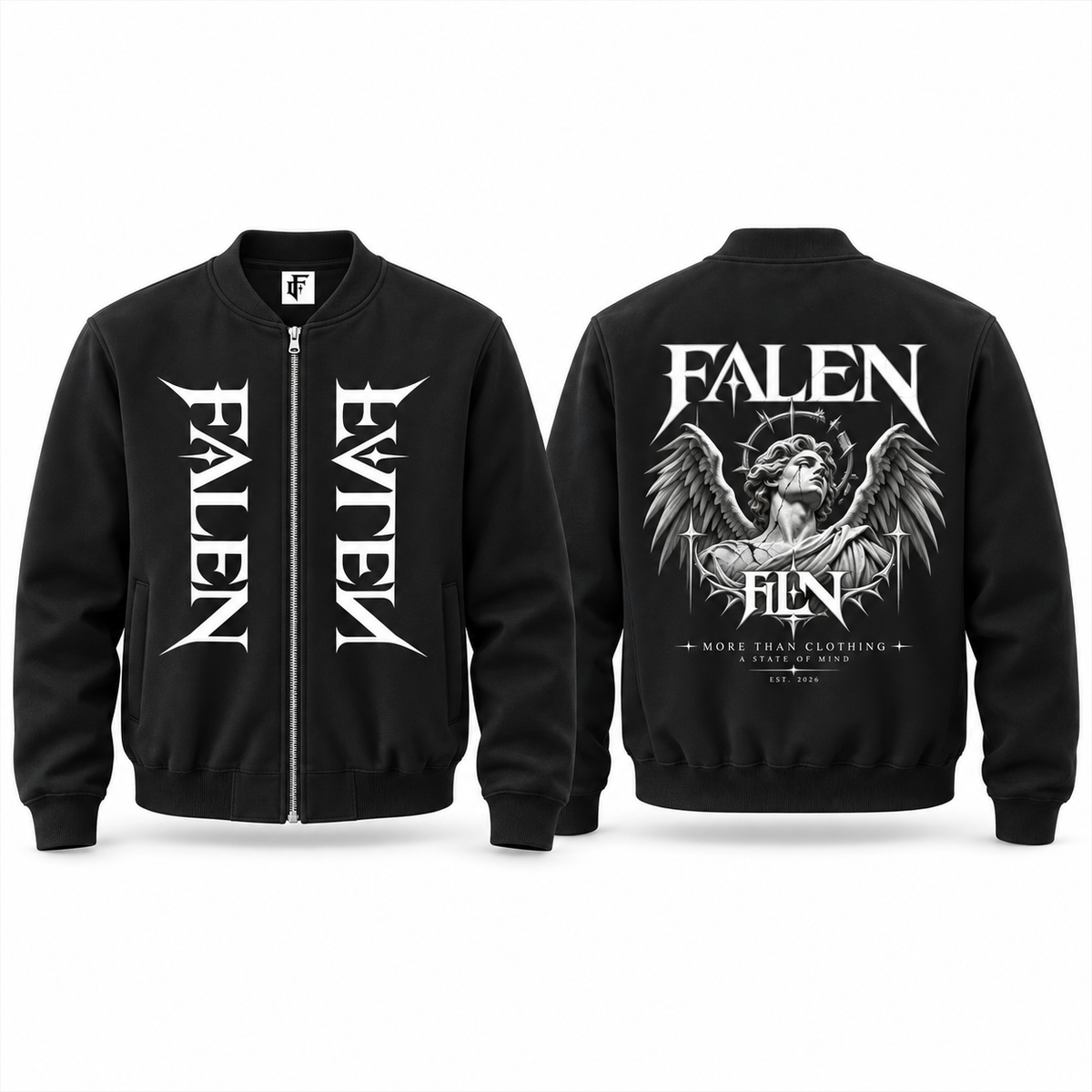 Falen Essential Zip-Up Fleeced Varsity Jacket